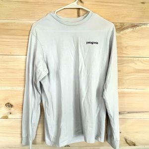 Patagonia men’s size XS long sleeve T shirt minor stain on front